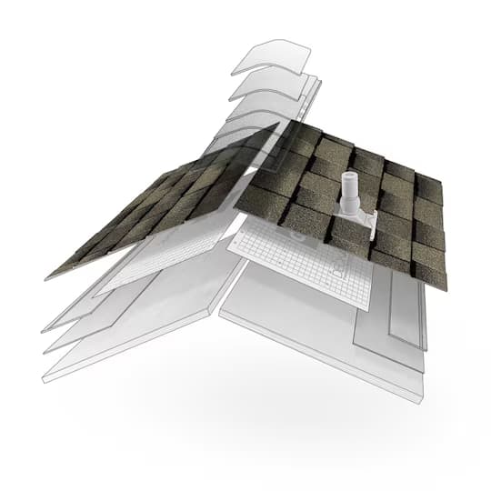 Asphalt shingles diagram