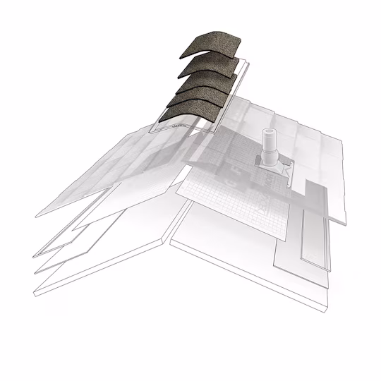 Ridge cap shingles diagram