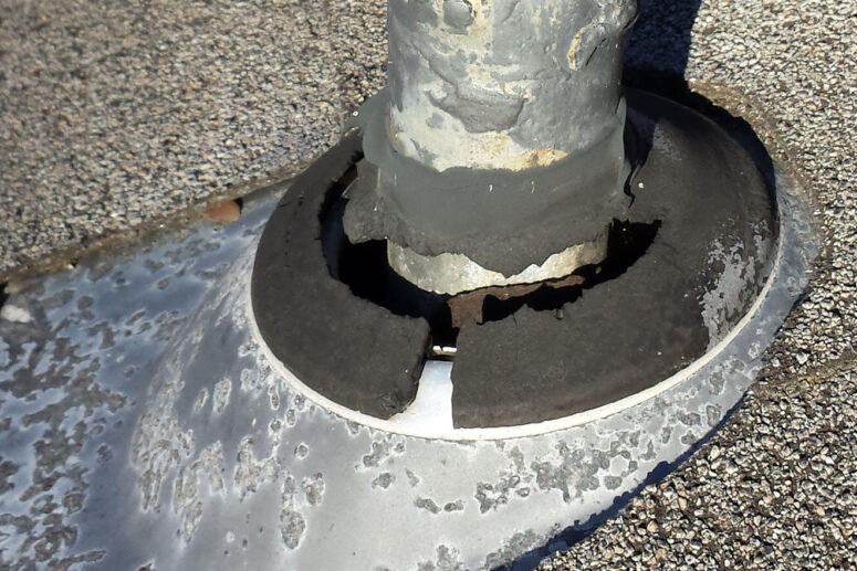 Cracked and damaged pipe boot seals